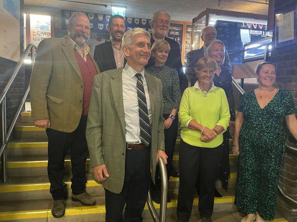 Dick Strawbridge with the Trustees of the Museum Dick Strawbridge with the Trustees of the Museum